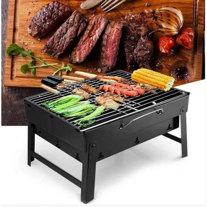 Міні мангал 35х27х20 портативний мангал, BBQ гриль, гриль для мʼяса, складний мангал, переносний мангал, барбекю