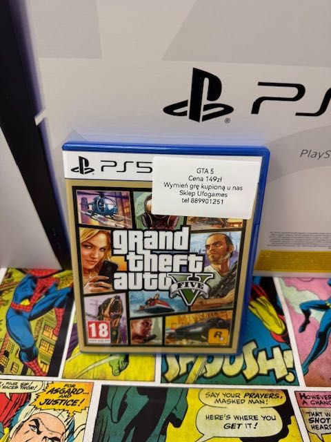 Playstation Ps5 1tb Nowa +Napęd+2XPad+Słuchawki+GTA5 Szczecin Ufogames