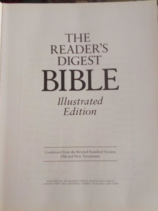 The Reader's Digest Bible - Illustrated Edition