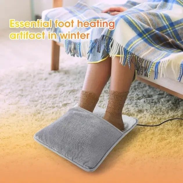 Портативна фланелева грілка для ніг з електричним підігрівом Foot warmer XL-997 Килимок з USB підігрівом