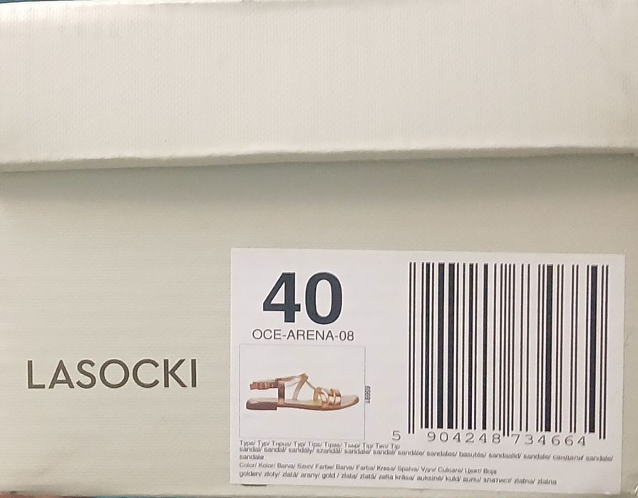 Sandały damskie lasocki rozm.40