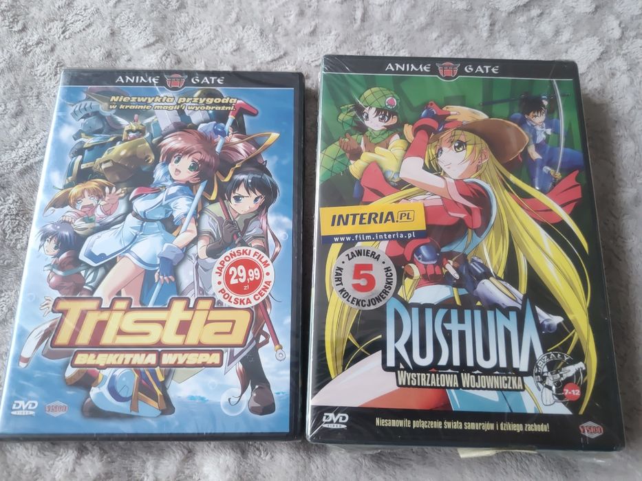 3 x DVD anime - Tristia oraz Rushuna ( w folii )