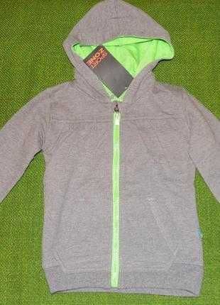 Серая толстовка реглан кофта Sport Zone. Размер 3-4г. 104см