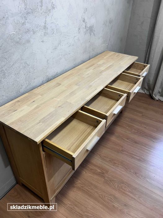 120426 Prosta komoda IKEA Hemnes jasny dąb