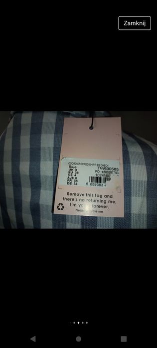 Nowa z metką krótka koszulka crop top Missguided 36,