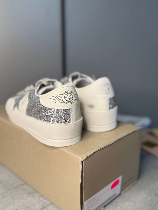 Кеди кеды голден гуз срібло кроссовки женские Golden goose
