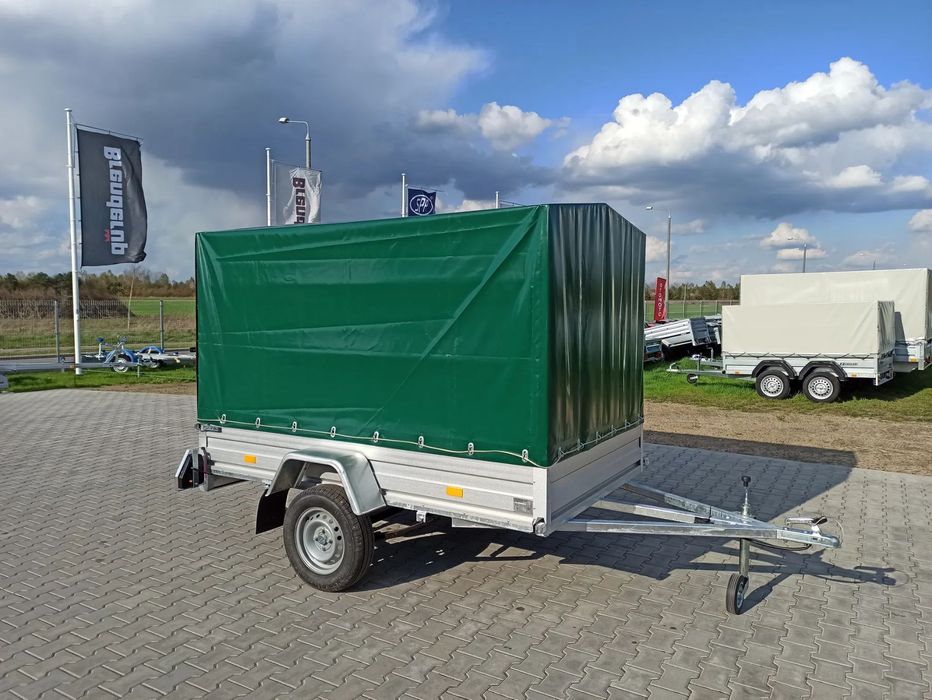 Rydwan Przyczepa Euro A-750/D2 , 245x125 cm  + plandeka, resor lub oś skrętna