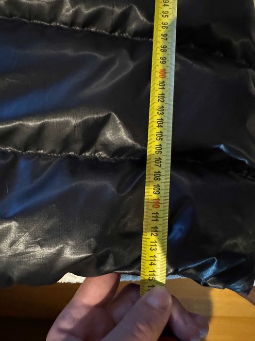 Czarny długi puchowy płaszcz Nike Nowy