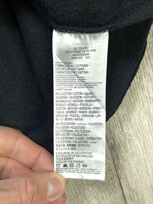 Jordan Air кофта толстовка S размер с принтом черная оригинал