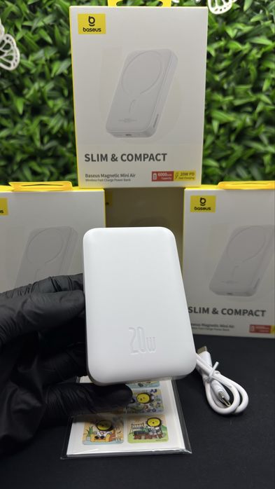 Магнітний павербанк Базеус 6000 mAh 20w Baseus magnetic powerbank