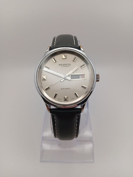 Ingersoll Automatic 17 Jewels | Szwajcarski Day-Date z lat 70.
