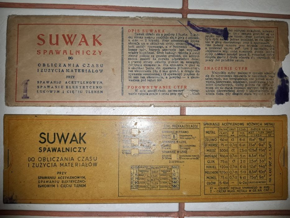 Suwak spawalniczy PRL antyk -Unikat