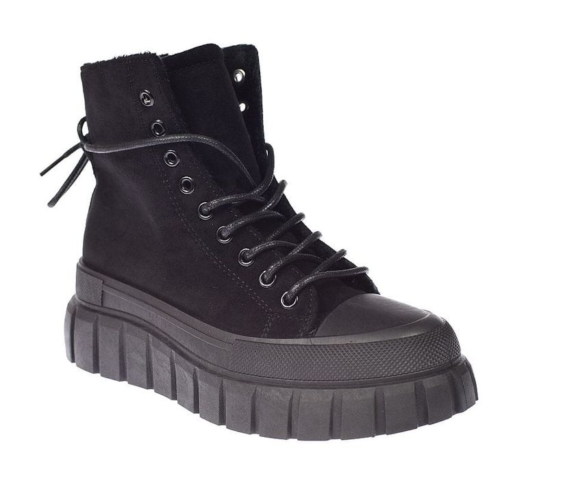 Trzewiki workery gruba podeszwa suwak trapery RM101-4 rozm. 37