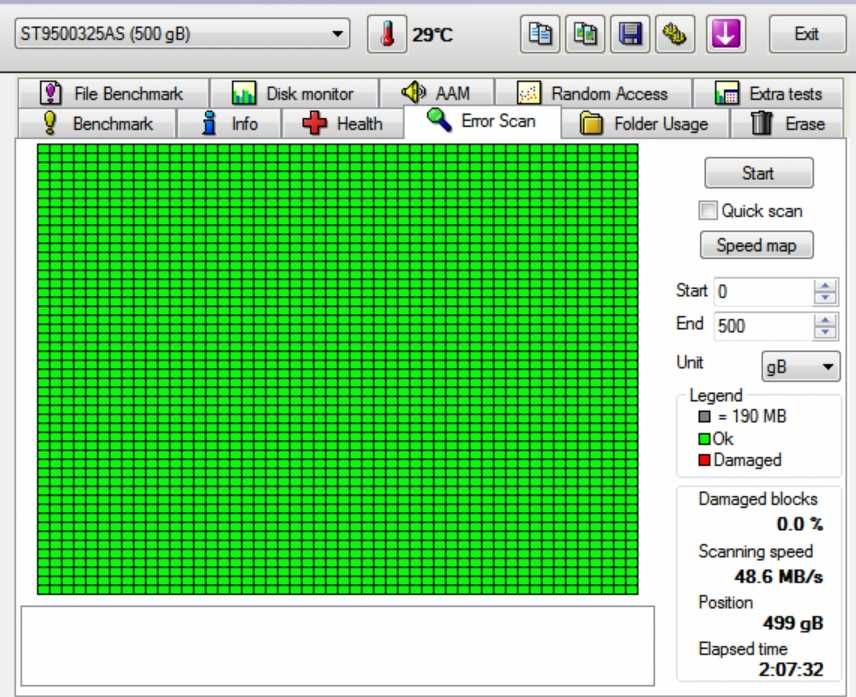 Dysk HDD 2,5 laptopa SATA 500gb  Segate Barracuda ST9500325AS sprawdzony bez badów - skany brak błędów laptopowy sprawny