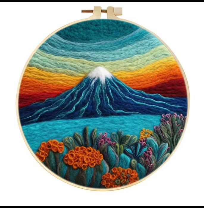 Набір для,валяння картин із вовни