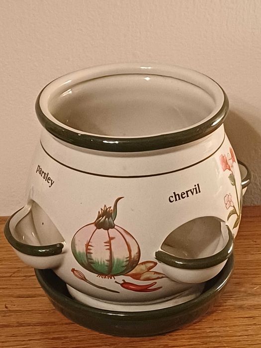 Donica wielootworowa ceramiczna na zioła