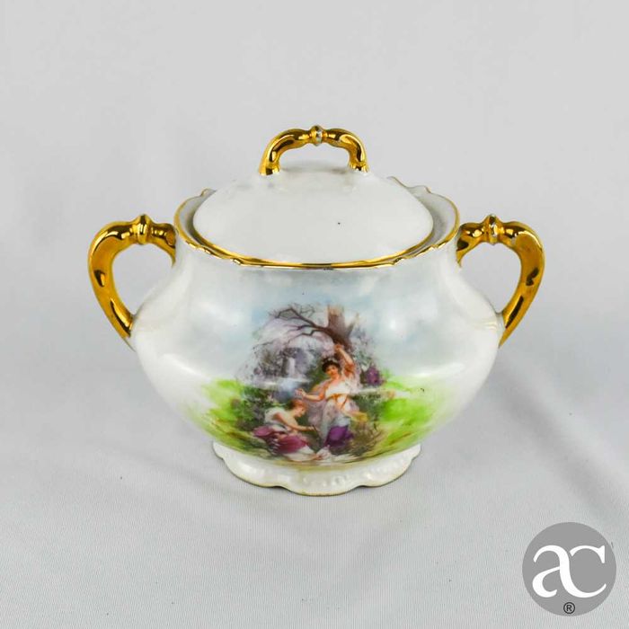 Serviço de Chá para 8 pessoas, porcelana “France M de M Limoges”