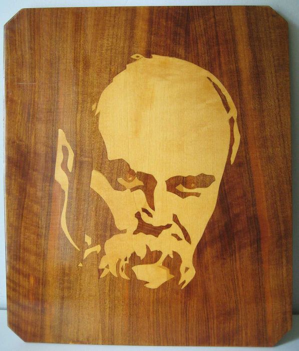 Портрет Тараса Шевченка дерево лак 47 х 40 см