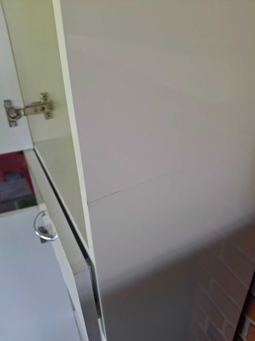Słupek łazienkowy, szafka łazienkowa biała połysk wys 173 cm