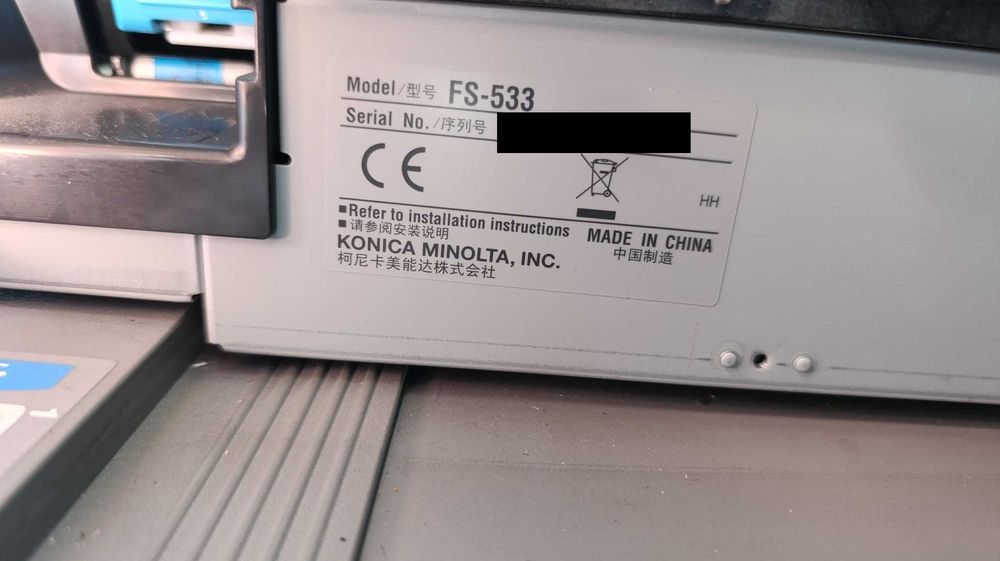 finalizador konica minolta c227 agrafador fs 533