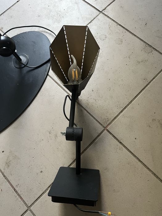 Kinkiet i Lampa wisząca  Czarny ze złotym Zadbany