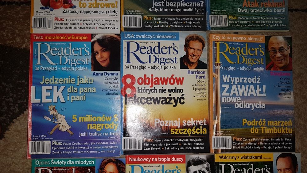 Przegląd Reader's Digest z roku 2003