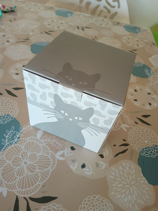 Set de Fondue do Gato preto. Novo