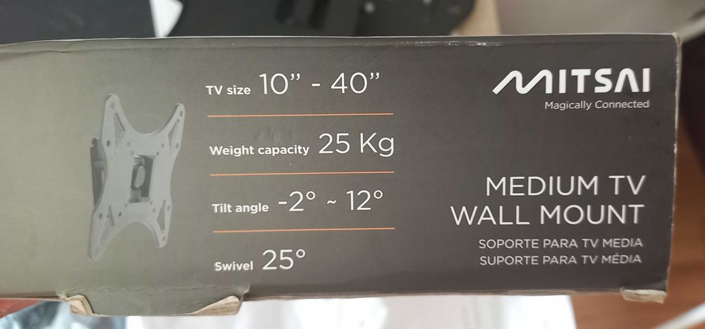 Suporte TV Mitsai até 42 polegadas e 25kg