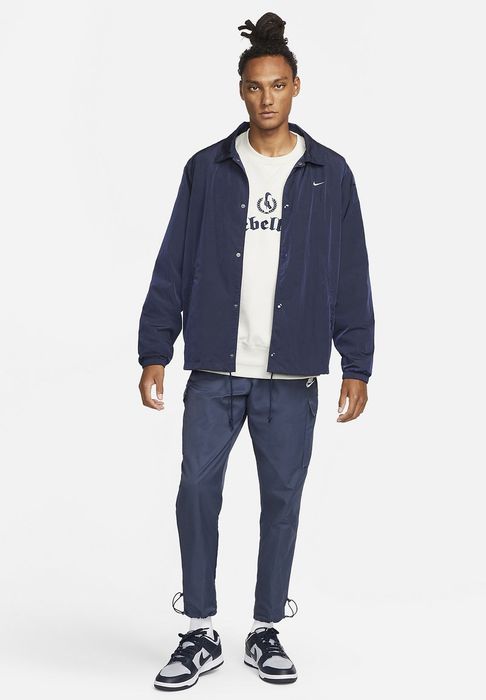 Spodnie bojówki niebieskie z logo Nike XS