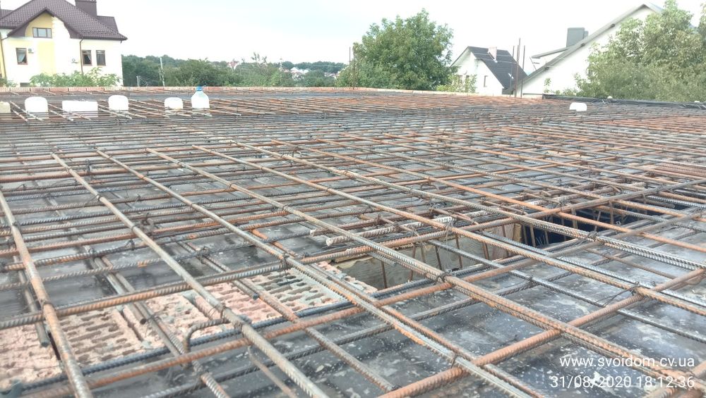 Заливка армированных железобетонных перекрытий и каркасных зданий