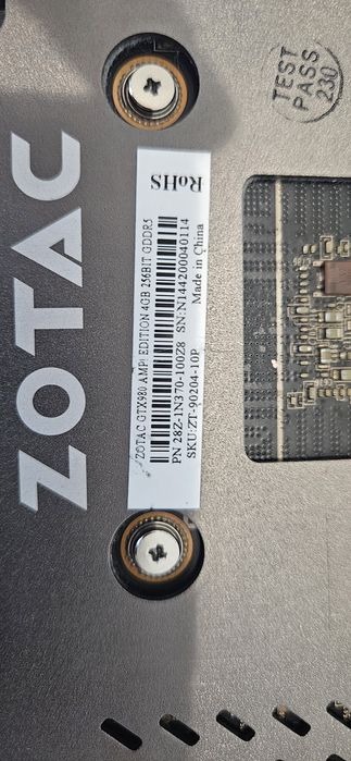 Zotac gtx 980 4gb amp!