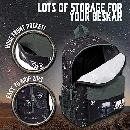 Plecak dziecięcy The Mandalorian dla chłopców, do szkoły, Star Wars