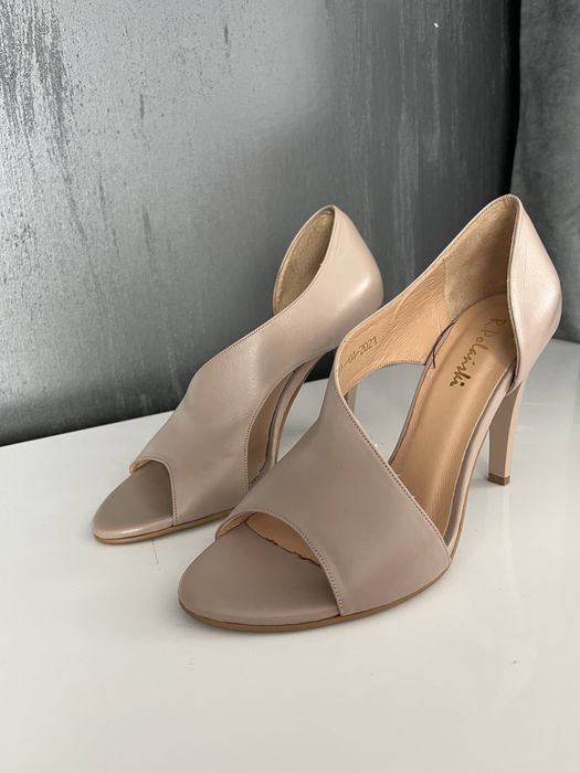 Szpilki R.Polański 720 różowy lico