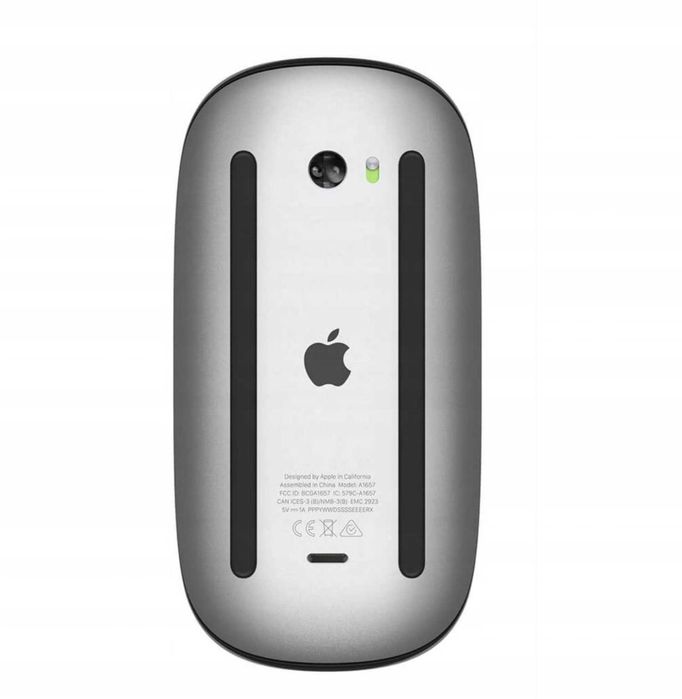 Mysz Apple typu Magic Mouse (USB-C) obszar Multi-Touch w czerni