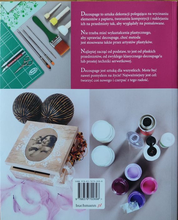 Książka Decoupage Nowa