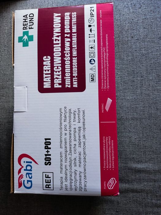 Materac przeciwodlezynowy rurowy