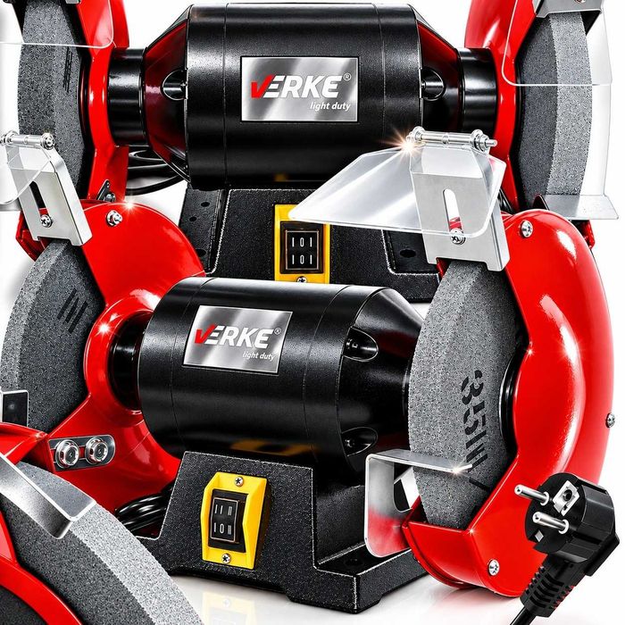 SZLIFIERKA STOŁOWA KAMIENIÓWKA Kamieniowa 2xTarcza Kamień 200MM Mocna 350W