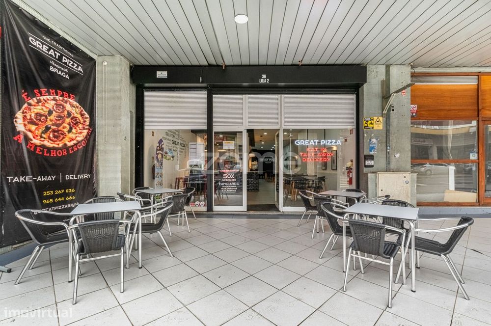 Trespasse de Pizzaria junto à Universidade do Minho – Braga