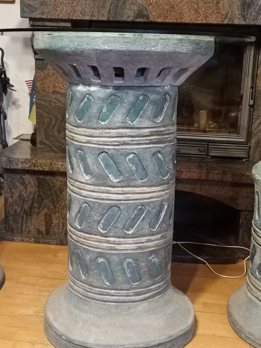 Stolik + 2 fotele meble CERAMIKA Współczesna Sztuka Polska