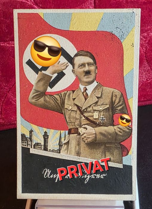 Pocztówka propagandowa Adolf Hitler 3 Rzesza NSDAP