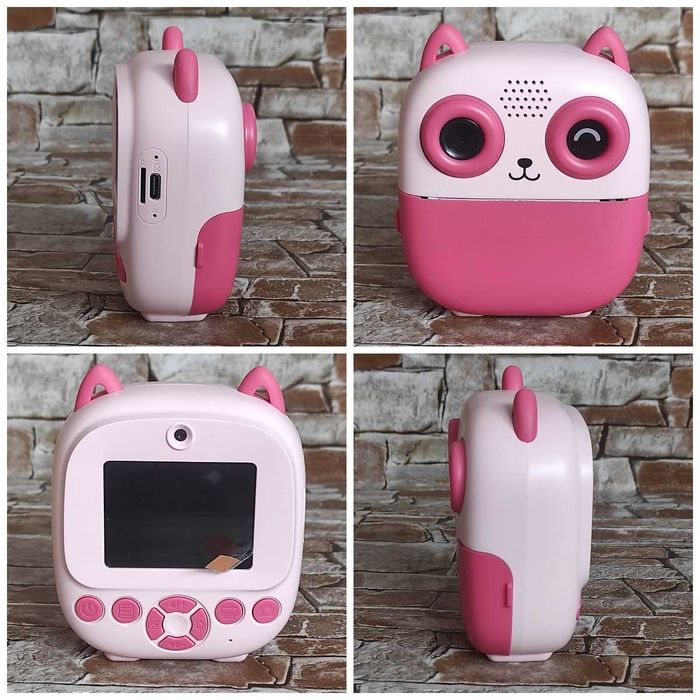 Дитячий фотоапарат S5 / Миттєвий друк / Карта пам'яті 32 Гб