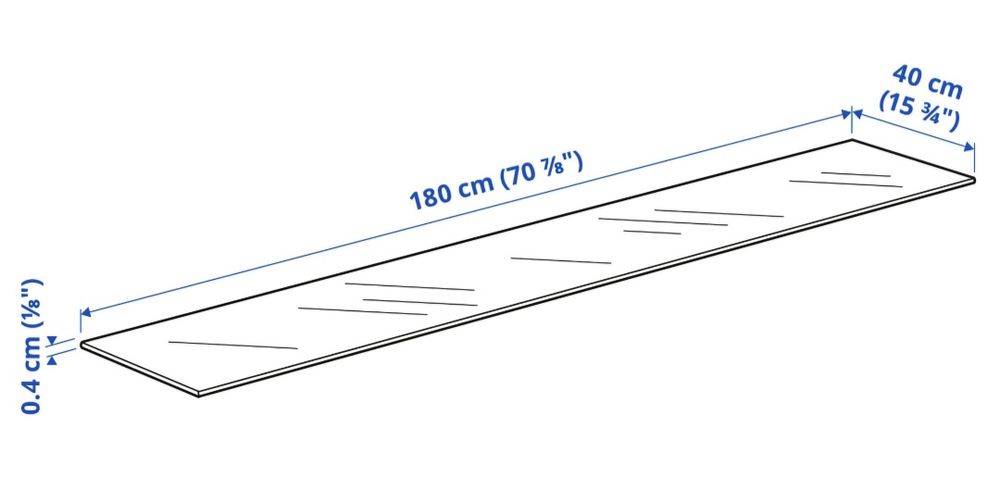 Paineis vidro IKEA bestå