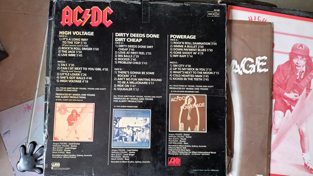 Caixa 3 vinis ACDC Atlantic 60149