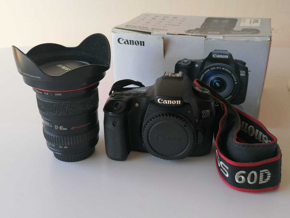 Canon 60D - Lente Canon L 17-40mm f/4 – Kit Completo (Excelente Oportunidade)