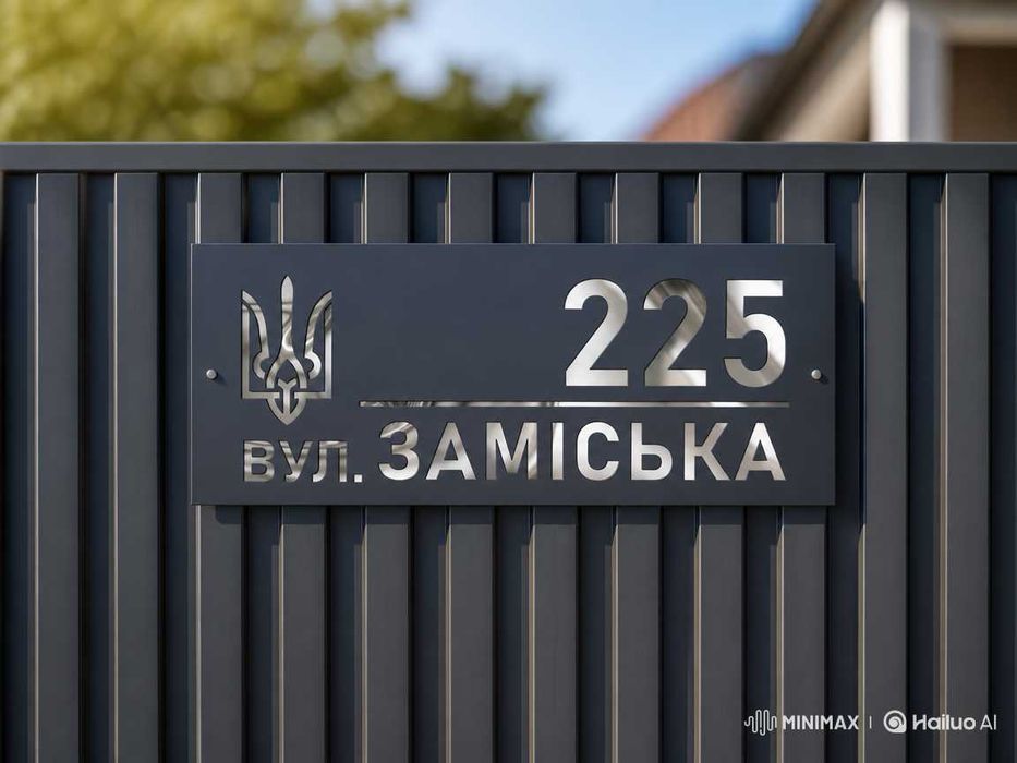 Адресна Табличка  Номер Будинку