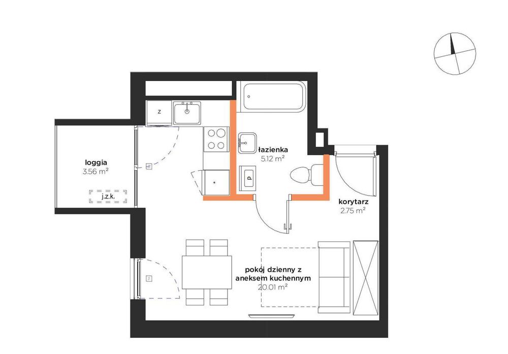 Nowe żerniki | Loggia | 16m2 komórka | Cesja