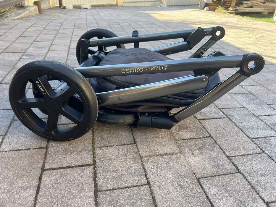 Коляска 2 в1 Espiro next up бежева для дівчинки ( carrello, cybex)