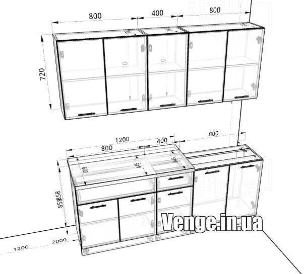 Нова Бюджетна кухня Грета 2 метра Пряма та Кутова Безкоштовний проект