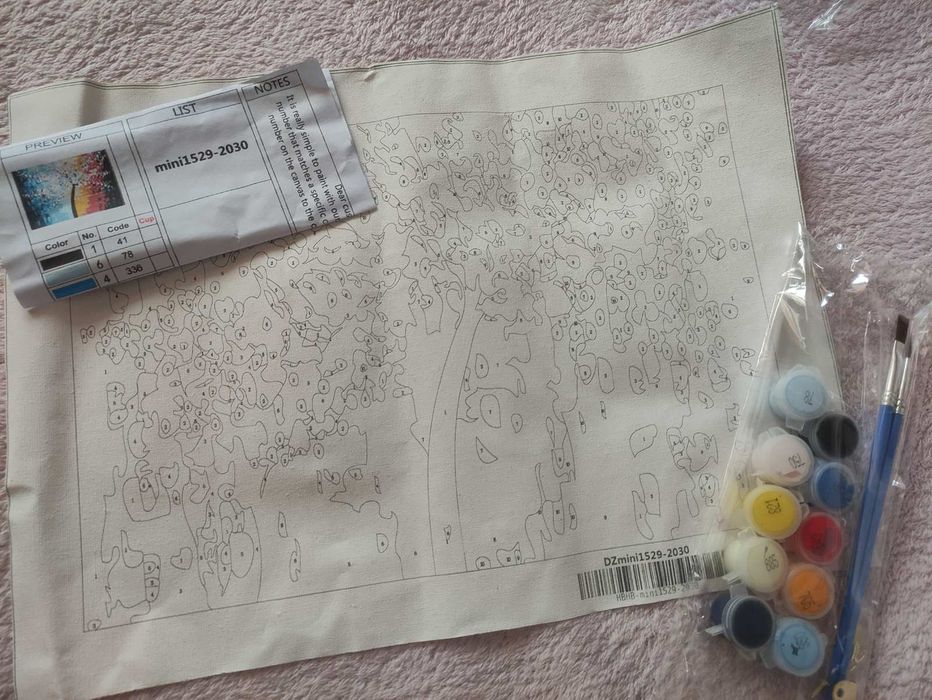 Картина по номерам, картина по номерах дерево