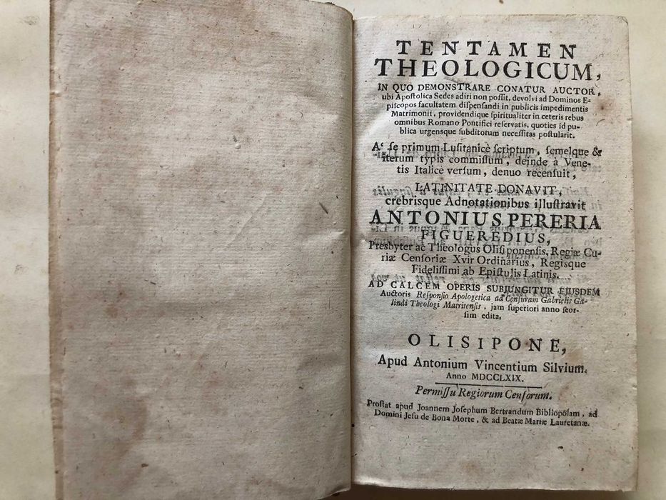 Tentamen Theologicum i Quo Demonstrare Conatur Auctor